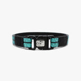Floral Leather, Sterling, Buckle