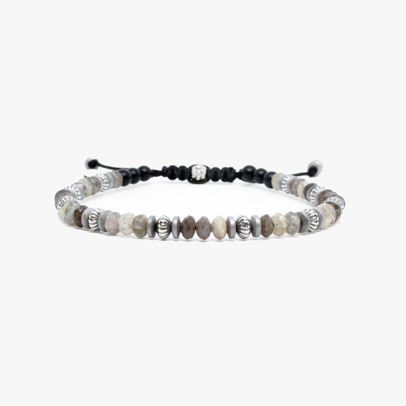 Faceted Labradorite, Sterling