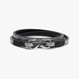 Floral Leather, Sterling Clasp