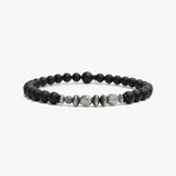 Gemstone Bracelet, Sterling Stack