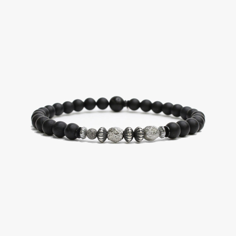 Gemstone Bracelet, Sterling Stack