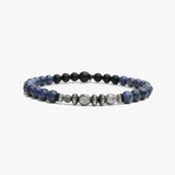 Gemstone Bracelet, Sterling Stack