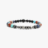 Gemstone Bracelet, Sterling Stack