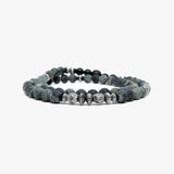 Gemstone and Sterling Double