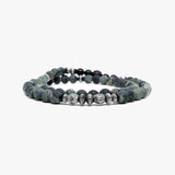 Gemstone and Sterling Double