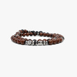 Gemstone and Sterling Double