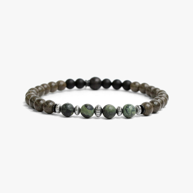 Gray Wood, Sterling and Gemstone