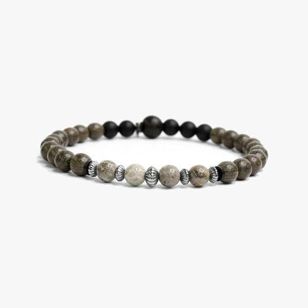 Gray Wood, Sterling and Gemstone