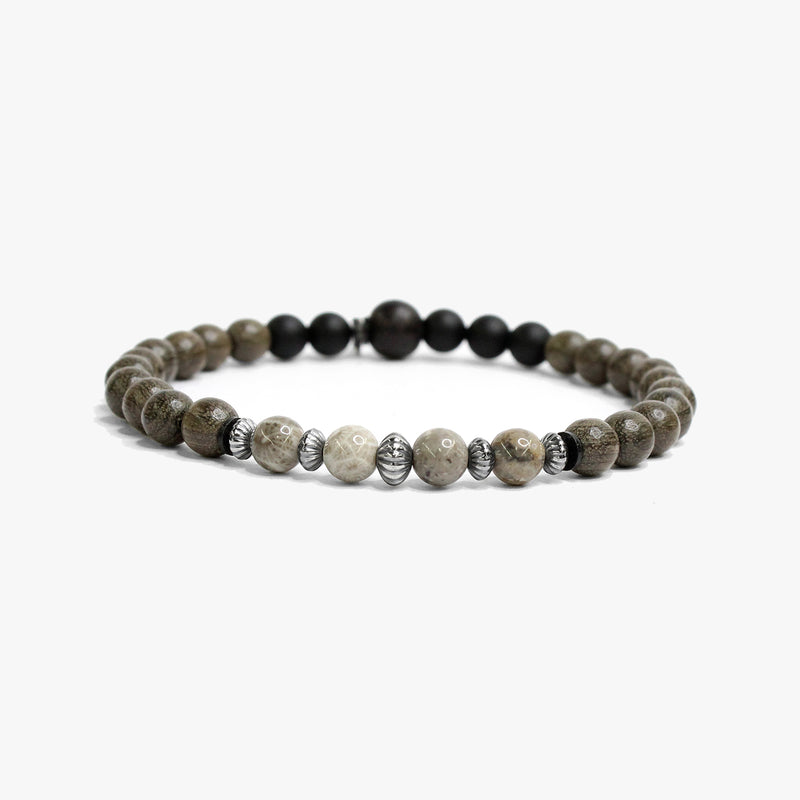 Gray Wood, Sterling and Gemstone