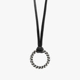 Twisted Sterling Ring Necklace