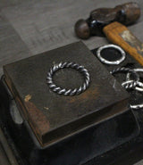 Twisted Sterling Ring Necklace