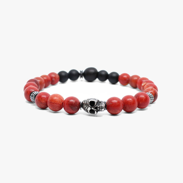 Sterling Skull, Red Coral
