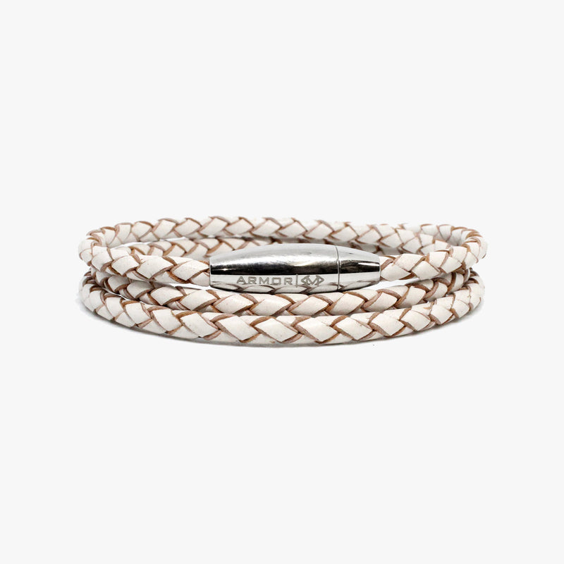 Mediterranean Braided Leather Wrap